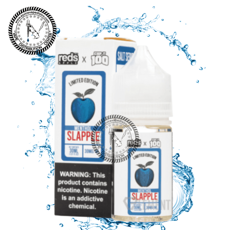 e juice vape distro 7 daze x keep it 100 slapple menthol salt 30ml 7 daze e liquid 39370746200312