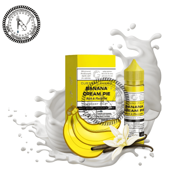 e juice vape distro banana cream pie by glas basix series 60ml glas e liquid 39249766416632