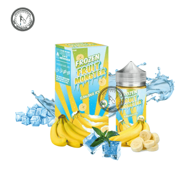 e juice vape distro banana ice by frozen fruit monster 100ml jam monster e liquid 39260760310008