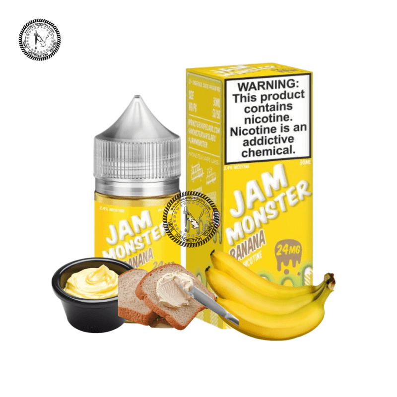 e juice vape distro banana salt by jam monster salt 30ml jam monster e liquid 39289587892472