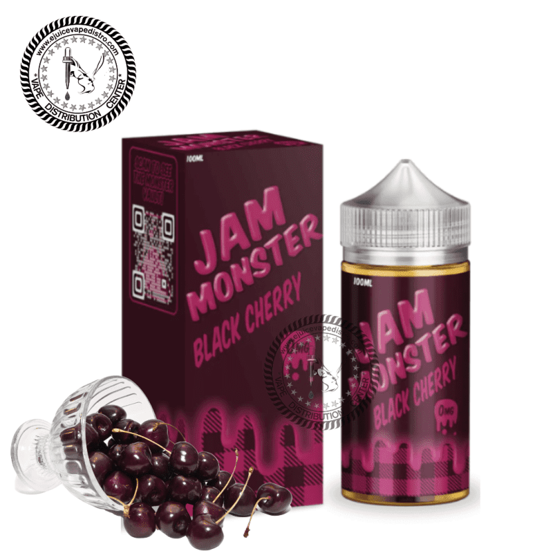 e juice vape distro black cherry jam by jam monster 100ml jam monster e liquid 39283585089784