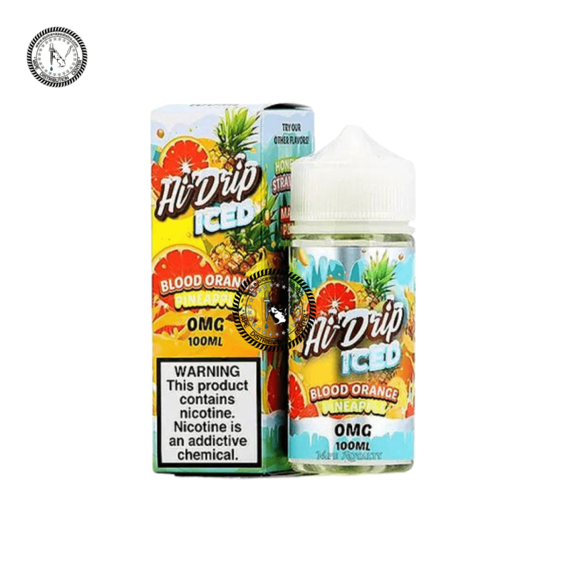 e juice vape distro blood orange pineapple iced by hi drip 100ml tear drip e liquid 39289983533304