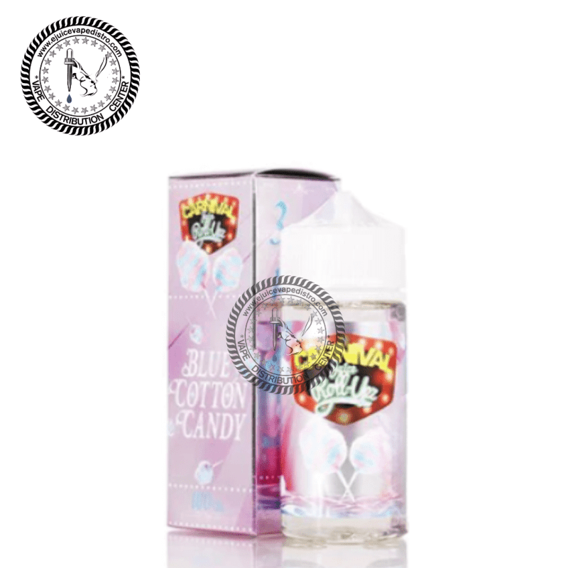 e juice vape distro blue cotton candy by juice roll upz carnival 100ml juice roll upz e liquid 39293027156216