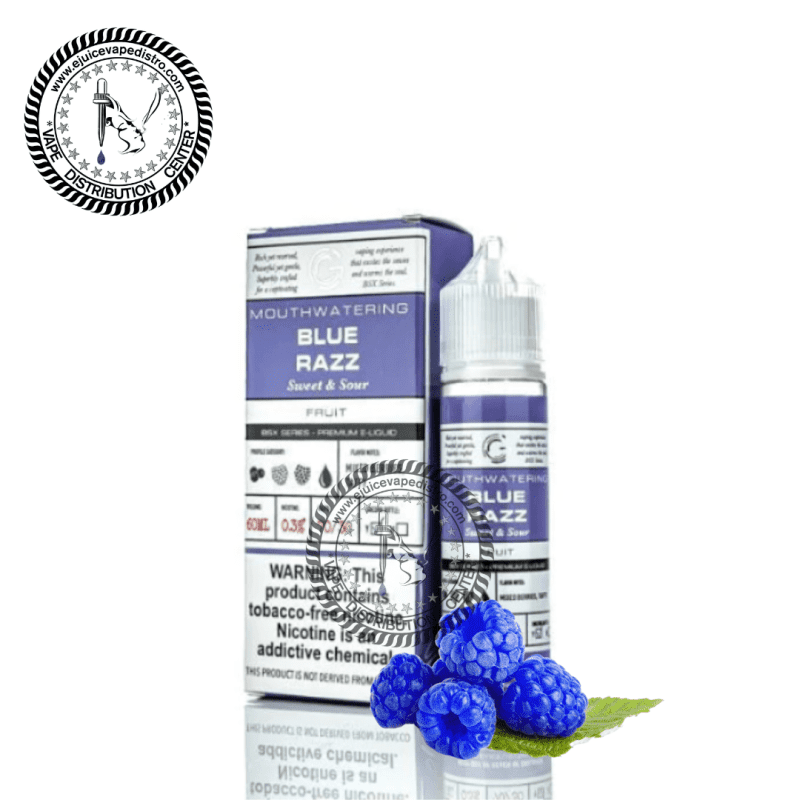 e juice vape distro blue razz by glas basix series 60ml glas e liquid 39280865804536