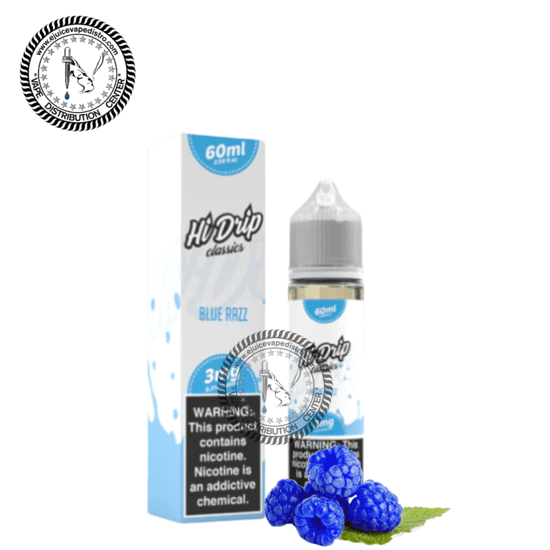 e juice vape distro blue razz by hi drip classics 60ml tear drip e liquid 39287489396984