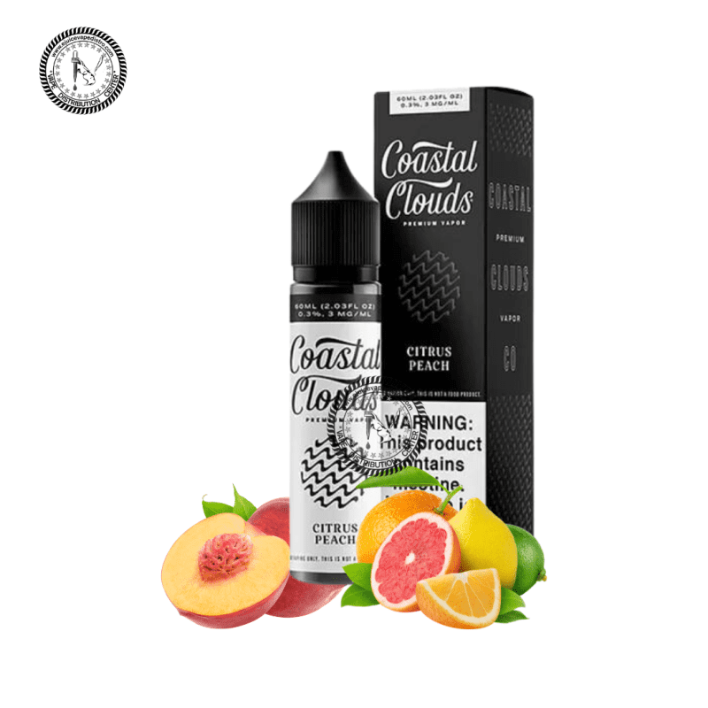 e juice vape distro citrus peach by coastal clouds 60ml e liquid coastal clouds e liquid 39286626189560