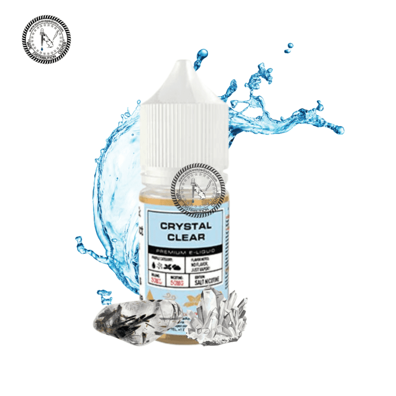 e juice vape distro crystal clear by glas basix nic salts 30ml glas e liquid 39262590992632