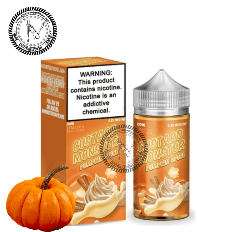 e juice vape distro custard monster pumpkin spice by jam monster 100ml jam monster e liquid 39286935290104