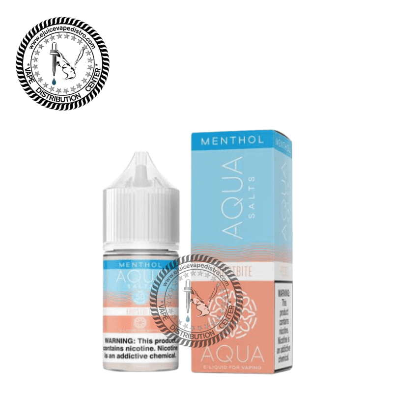 e juice vape distro frostbite salt menthol by aqua salts 30ml marina vape e liquid 39255612096760