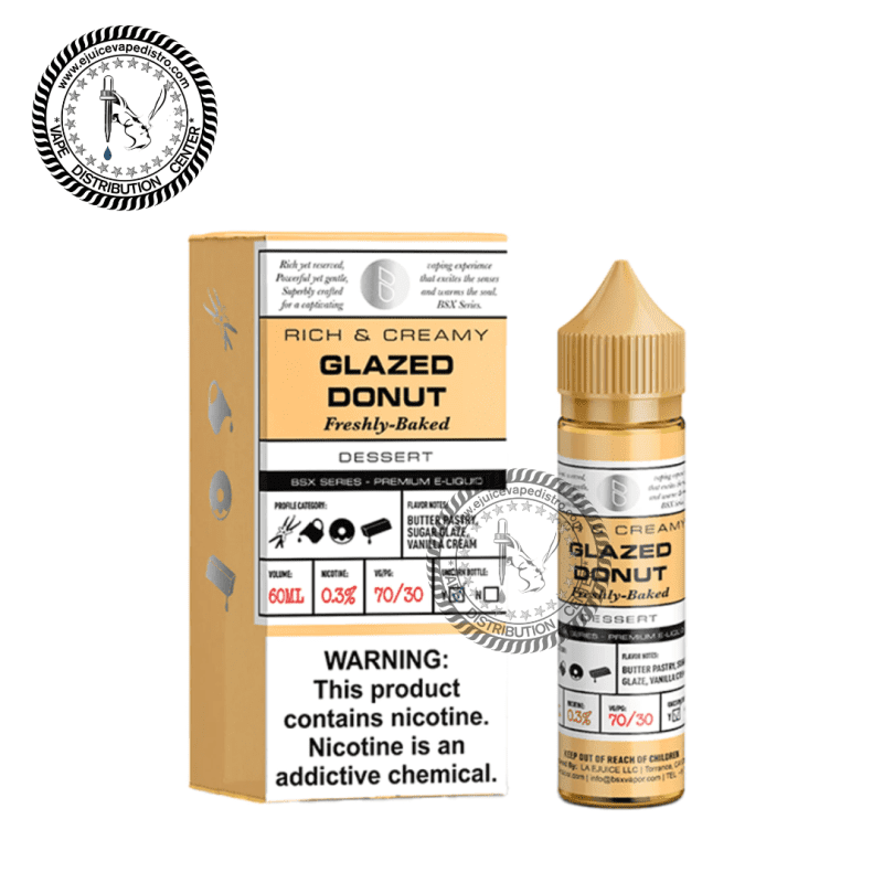 e juice vape distro glazed donut by glas basix series 60ml glas e liquid 39282706252024