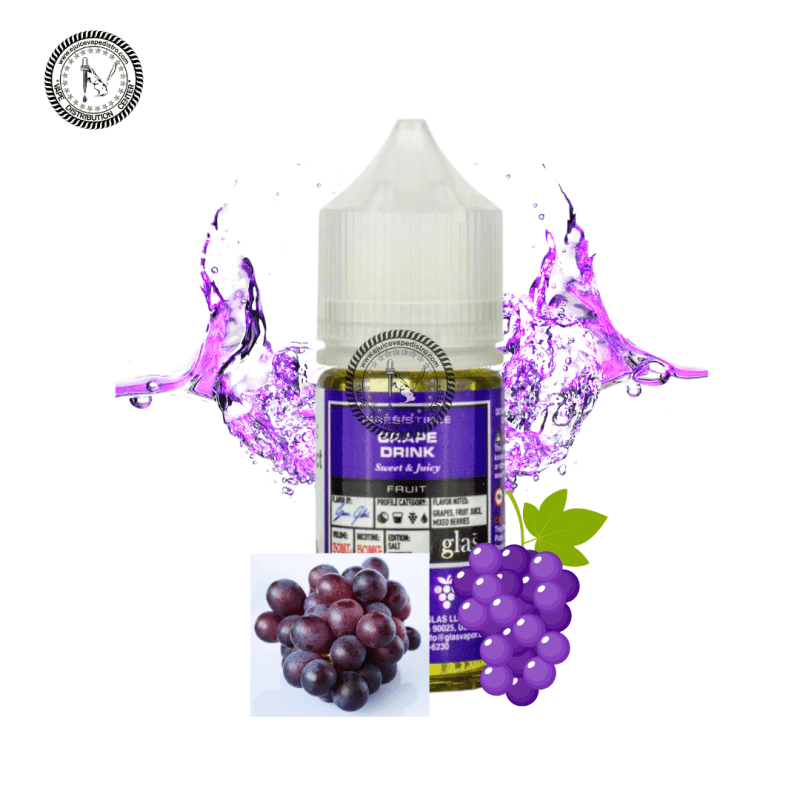 e juice vape distro grape drink by glas basix nic salts 30ml glas e liquid 39262375379192