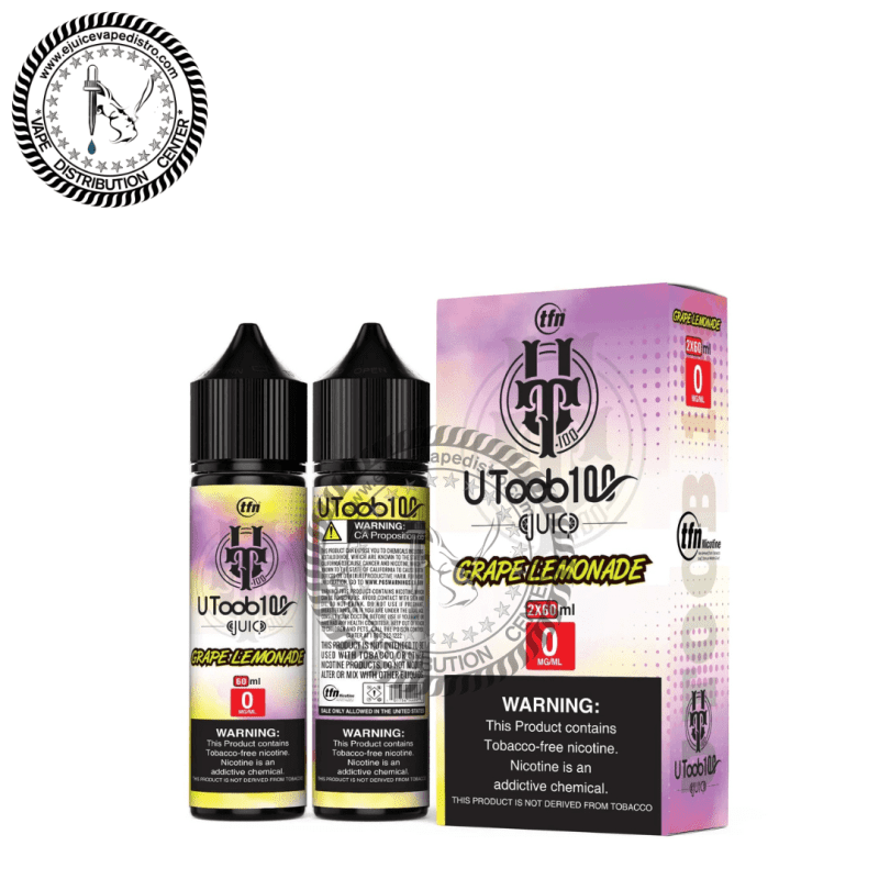 e juice vape distro grape lemonade by u toob 100 e juice 2x60ml 120ml u toob100 e liquid 39262305976568