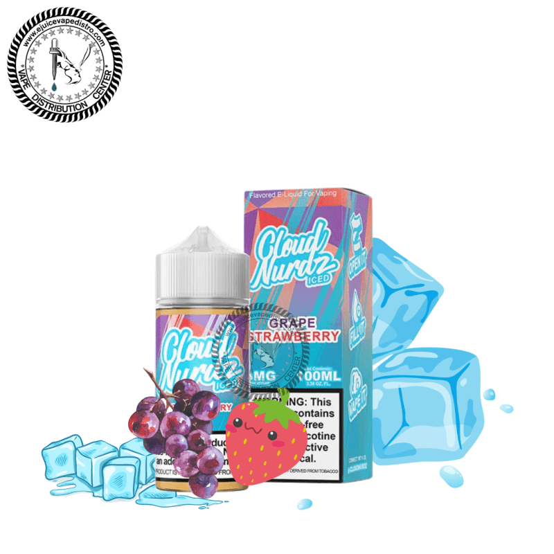 e juice vape distro grape strawberry iced by cloud nurdz 100ml cloud nurdz e liquid 39251928809720