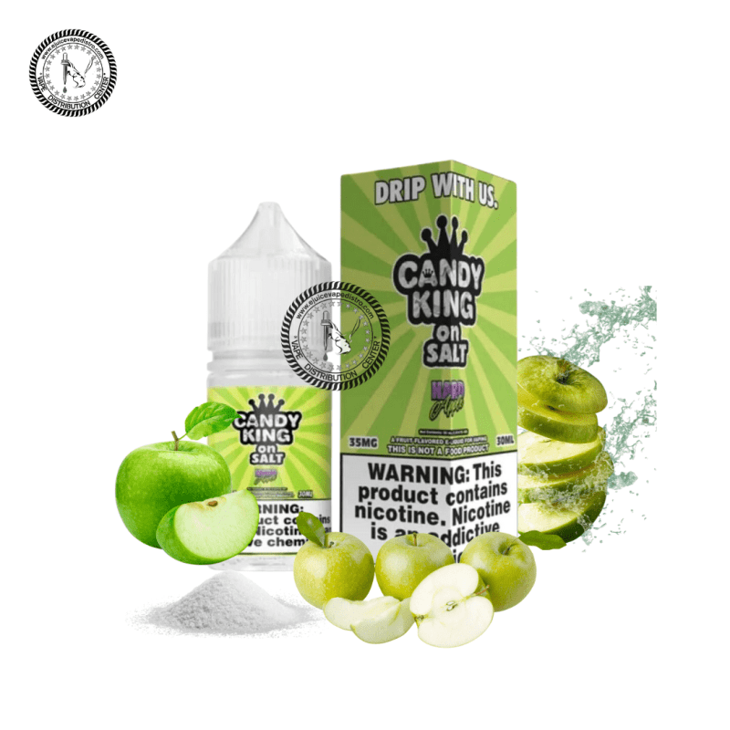 e juice vape distro green apple hard salt by candy king salt 30ml drip more e liquid 39256560894200