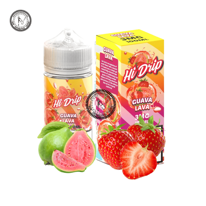 e juice vape distro guava lava by hi drip 100ml tear drip e liquid 39290379698424