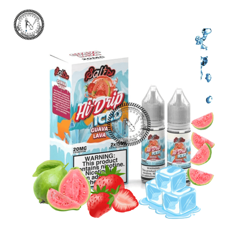 e juice vape distro guava lava iced salt by hi drip salts 2x15ml 30ml tear drip e liquid 39267617964280