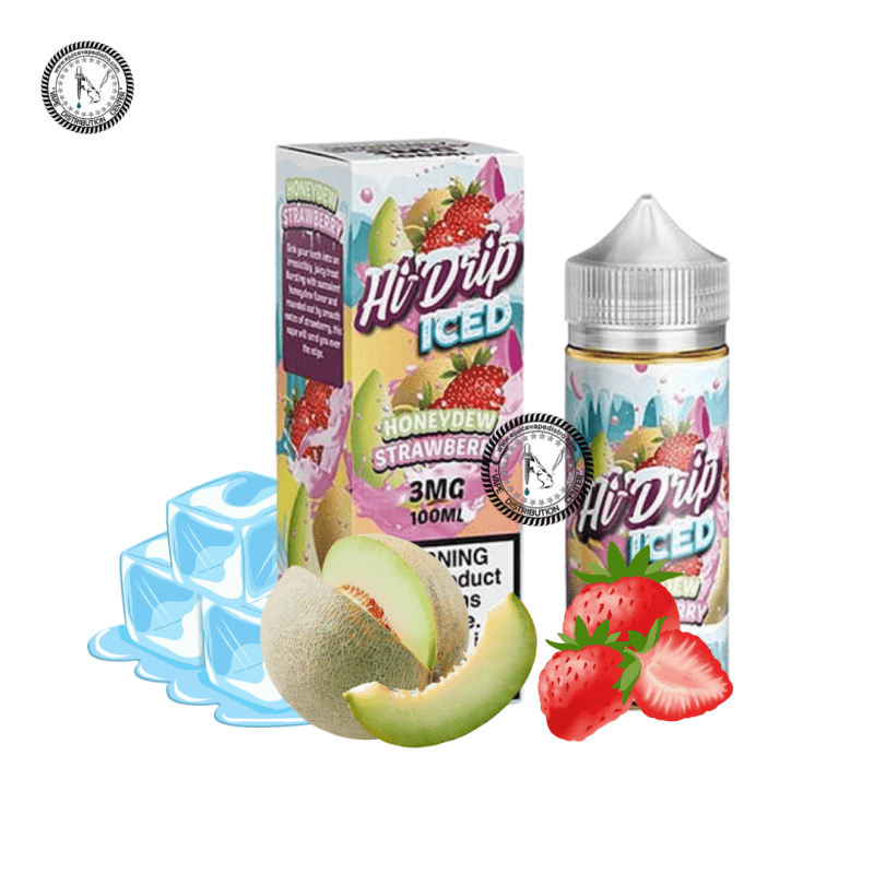 e juice vape distro honeydew strawberry iced by hi drip 100ml tear drip e liquid 39290681327864