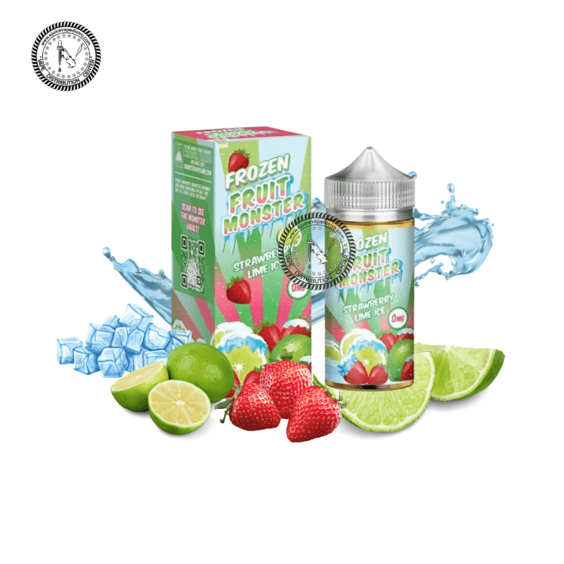 e juice vape distro ice strawberry lime by frozen fruit monster 100ml jam monster e liquid 39261597532408