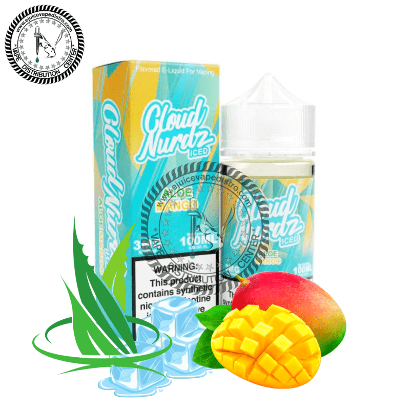 e juice vape distro iced aloe mango by cloud nurdz 100ml cloud nurdz e liquid 39255676944632