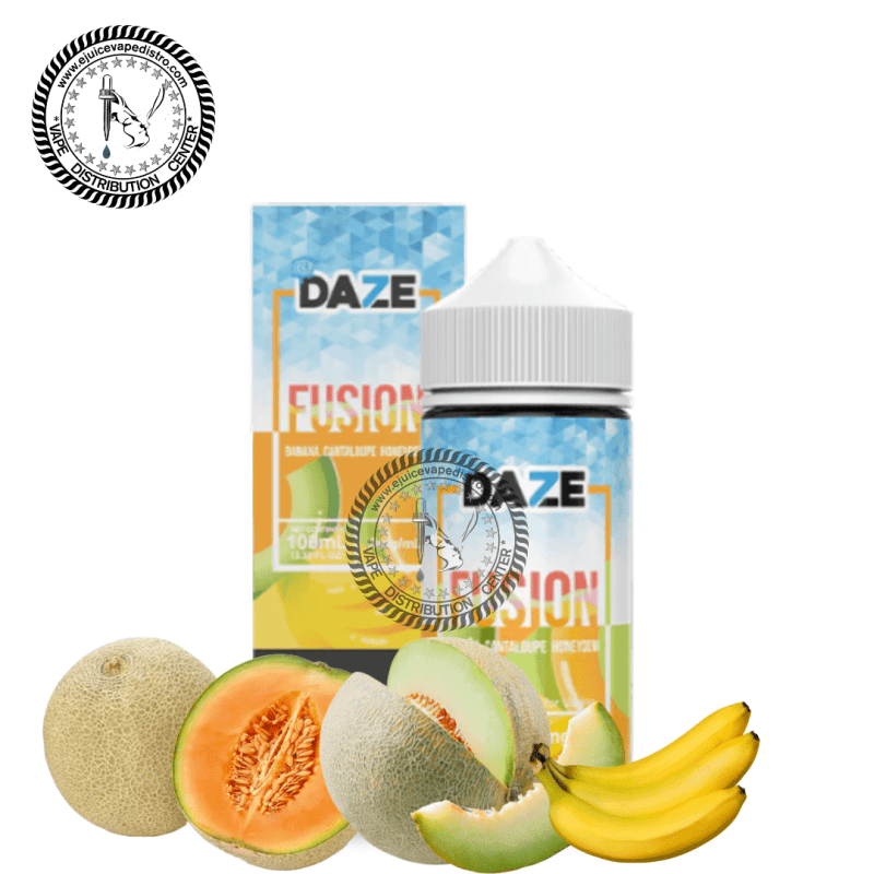 e juice vape distro iced banana cantaloupe honeydew by 7 daze fusion iced 100ml 7 daze e liquid 39288923193592