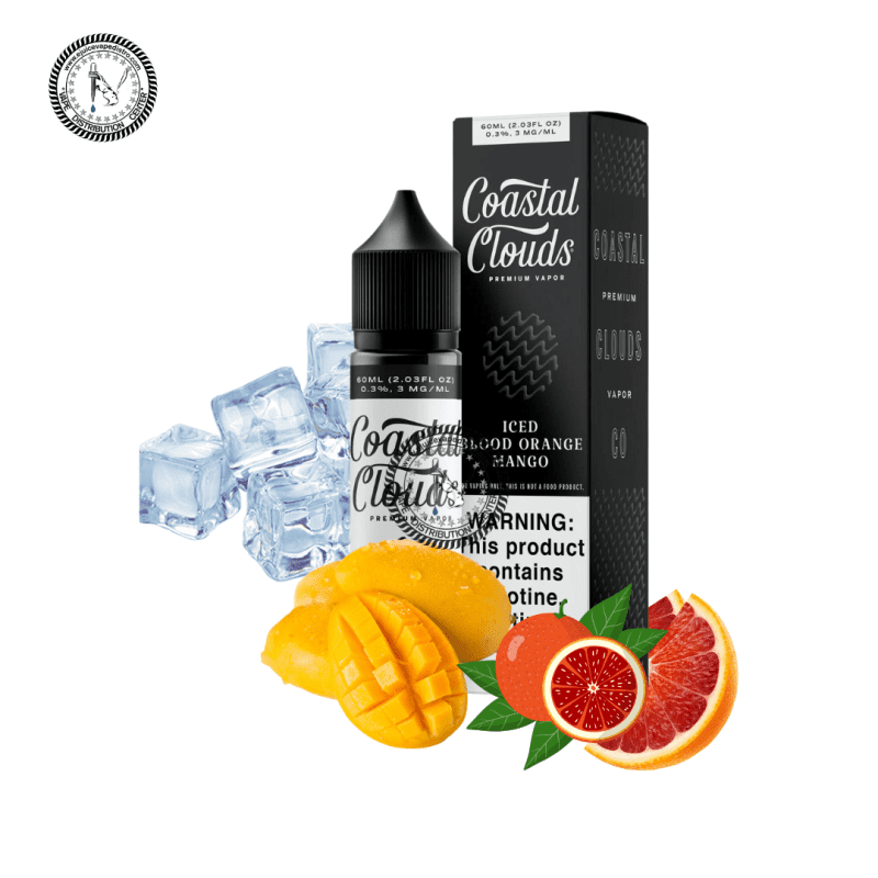 e juice vape distro iced blood orange mango by coastal clouds 60ml e liquid coastal clouds e liquid 39285486059768