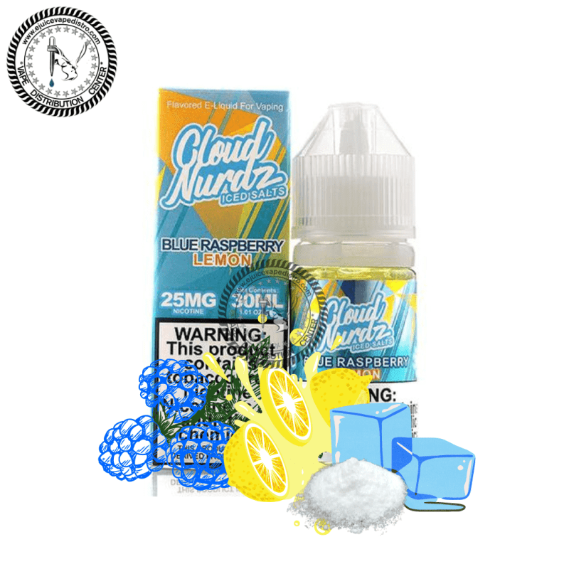 e juice vape distro iced blue raspberry lemon salt by cloud nurdz iced salt 30ml cloud nurdz e liquid 39255279108344