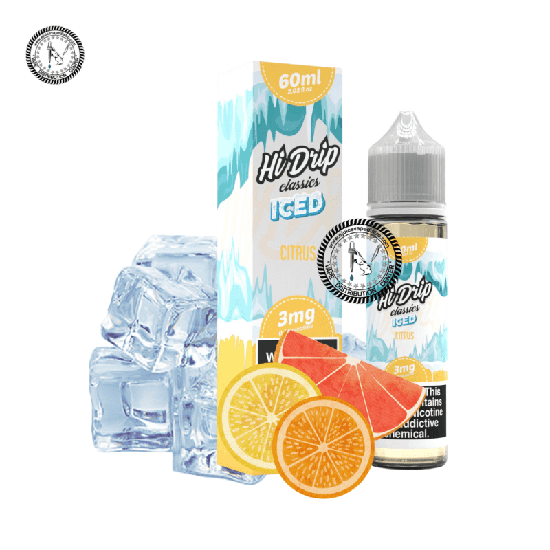 e juice vape distro iced citrus by hi drip classics 60ml tear drip e liquid 39290557464824