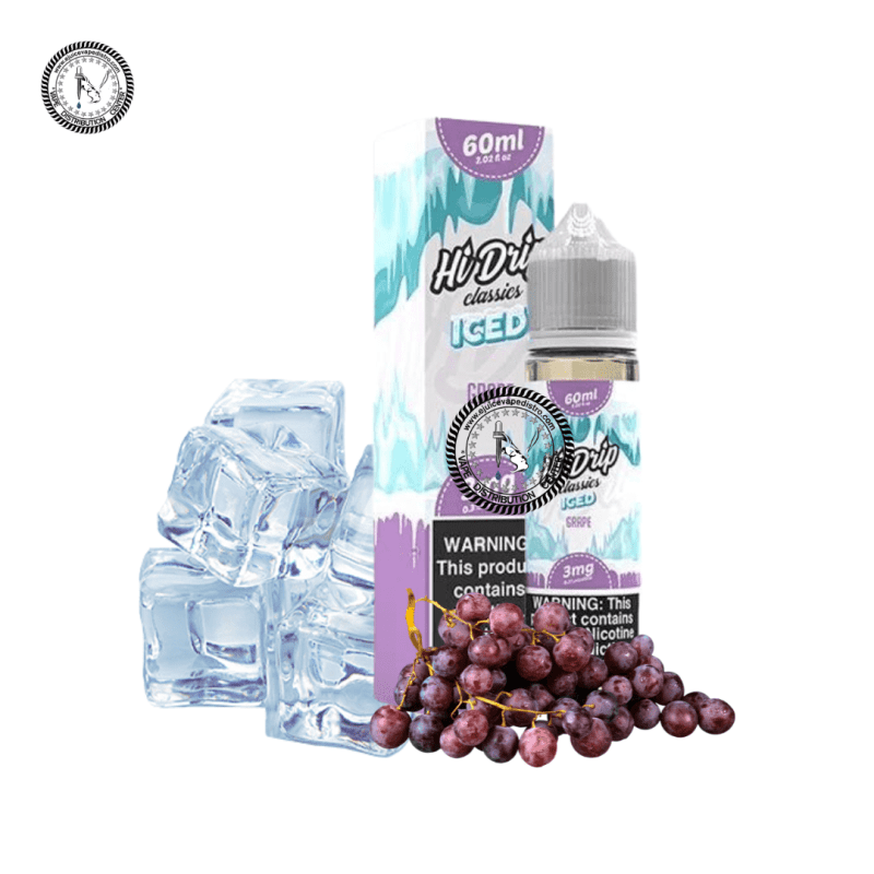 e juice vape distro iced grape by hi drip classics 60ml tear drip e liquid 39290519060728