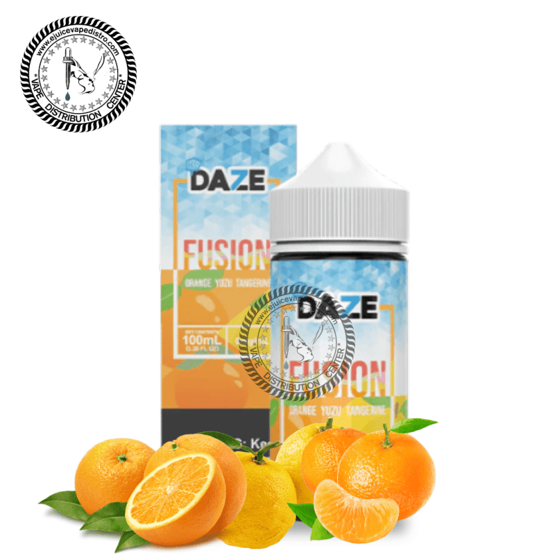 e juice vape distro iced orange yuzu tangerine by 7 daze fusion iced 100ml 7 daze e liquid 39287170760952