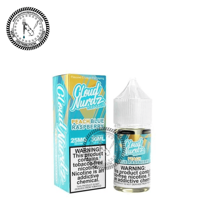 e juice vape distro iced peach blue raspberry salt by cloud nurdz iced salt 30ml cloud nurdz e liquid 39255292444920