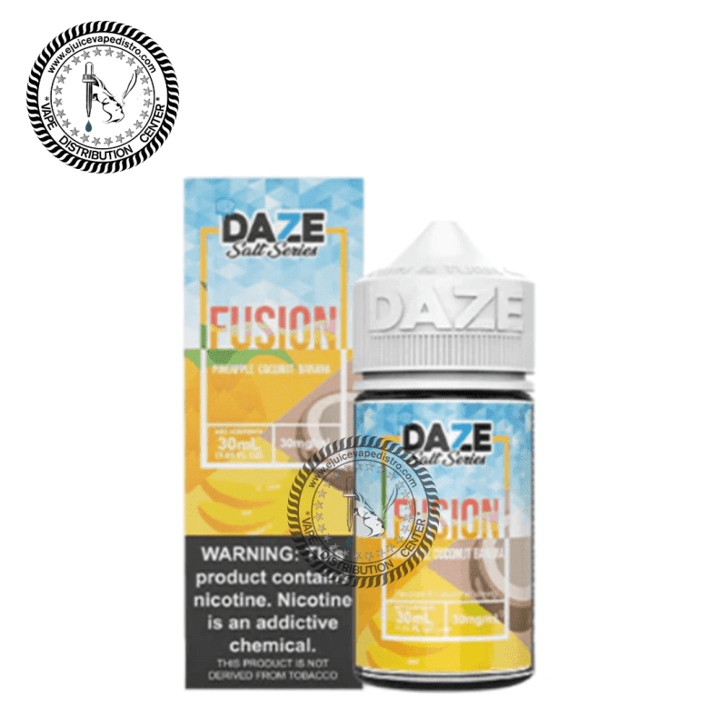 e juice vape distro iced pineapple coconut banana salt by 7 daze fusion salts 30ml 7 daze e liquid 39287486447864