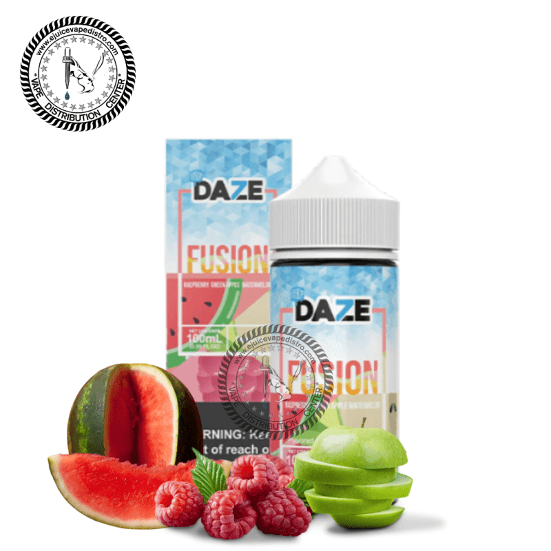 e juice vape distro iced raspberry green apple watermelon by 7 daze fusion iced 100ml 7 daze e liquid 39283833078008