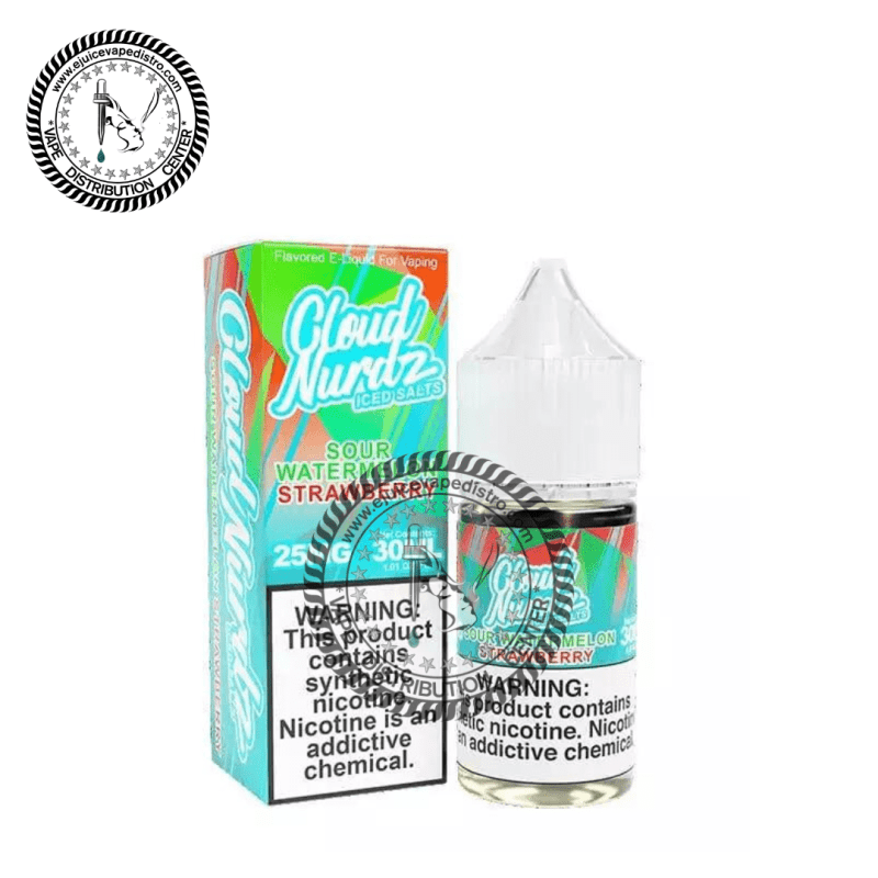 e juice vape distro iced sour watermelon strawberry salt by cloud nurdz iced salt 30ml cloud nurdz e liquid 39255743594744