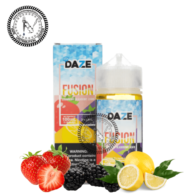 e juice vape distro iced strawberry blackberry lemon by 7 daze fusion 100ml 7 daze e liquid 39289559449848