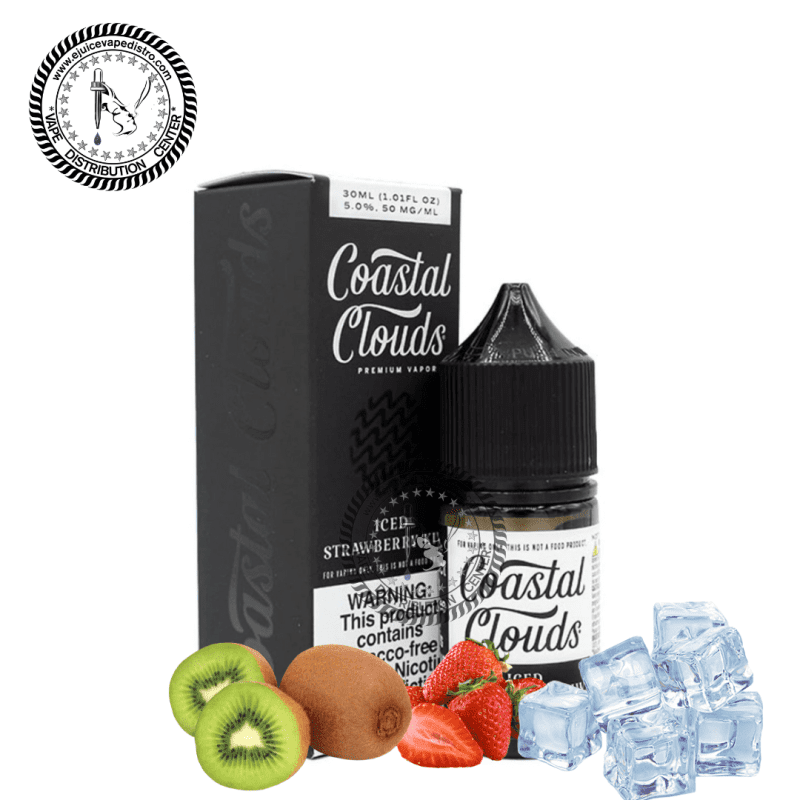 e juice vape distro iced strawberry kiwi salt nic by coastal clouds salt 30ml tfn coastal clouds e liquid 39286169600248