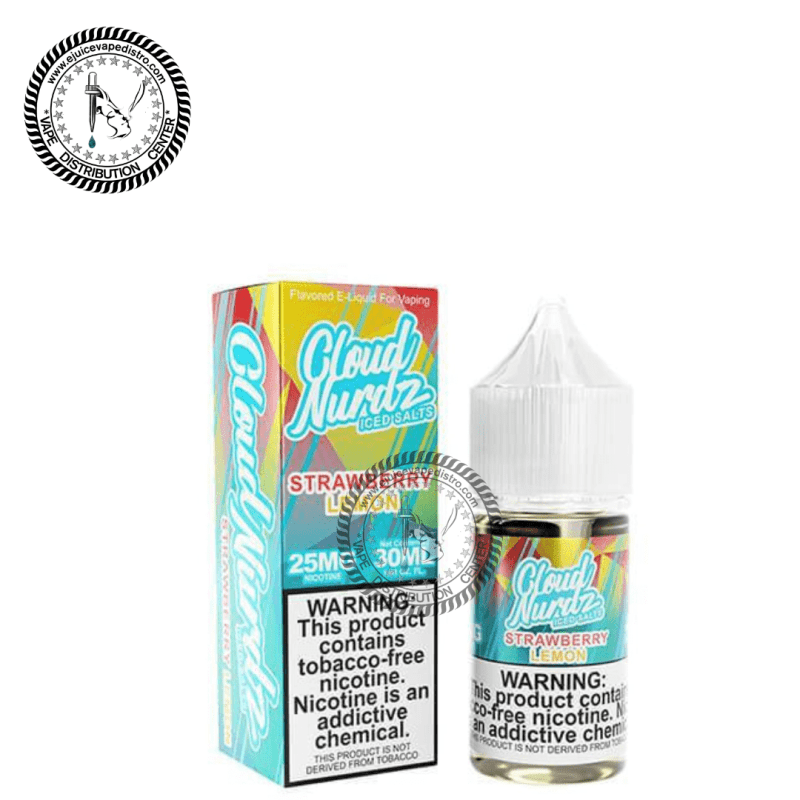 e juice vape distro iced strawberry lemon salt by cloud nurdz iced salt 30ml cloud nurdz e liquid 39255429939448