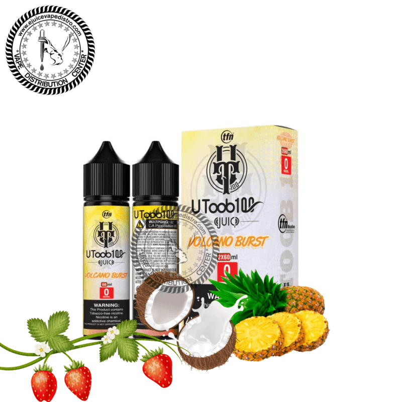 e juice vape distro iced volcano burst by u toob 100 iced 2x60ml 120ml u toob100 e liquid 39262373314808