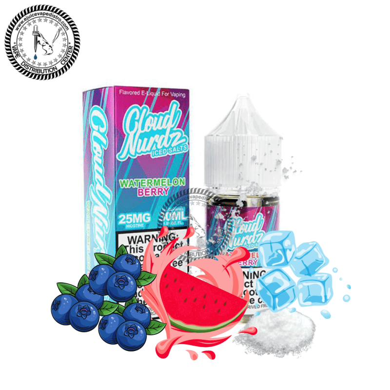 e juice vape distro iced watermelon berry salt by cloud nurdz iced salt 30ml cloud nurdz e liquid 39255522148600