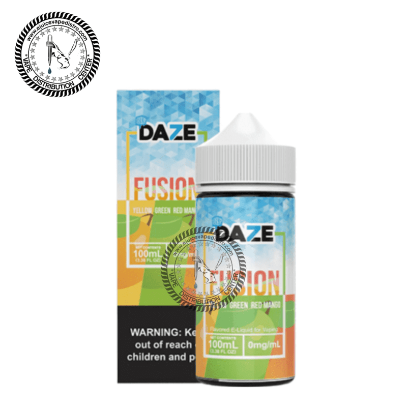 e juice vape distro iced yellow green red mango by 7 daze fusion 100ml 7 daze e liquid 39287426351352