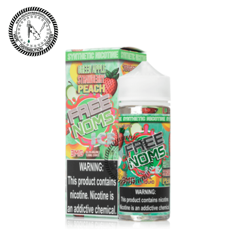 e juice vape distro icy tart green apple strawberry peach by free noms 120ml lotus vaping technologies e liquid 39286463037688