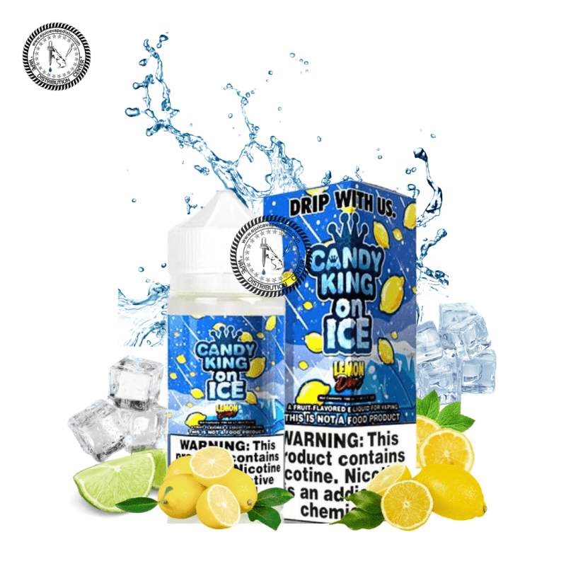 e juice vape distro lemon drops on ice by candy king 100ml drip more e liquid 39250041078008