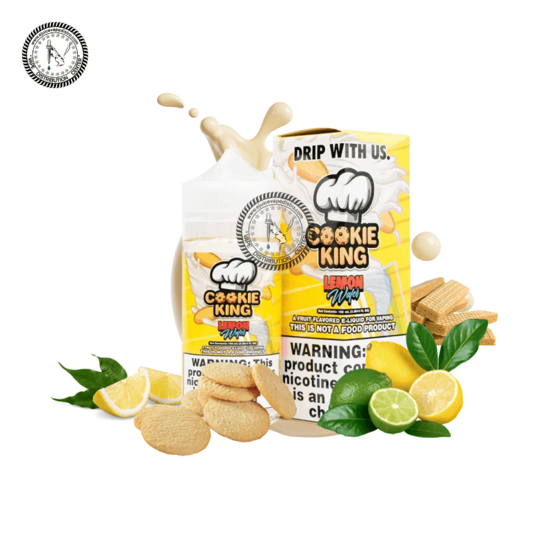 e juice vape distro lemon wafer by cookie king 100ml drip more e liquid 39250159206648