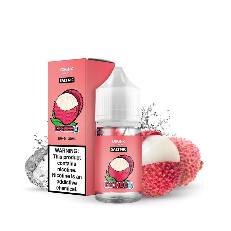 e juice vape distro lychee salt ice by orgnx salt nic 30ml orgnx e liquids e liquid 8118779019382