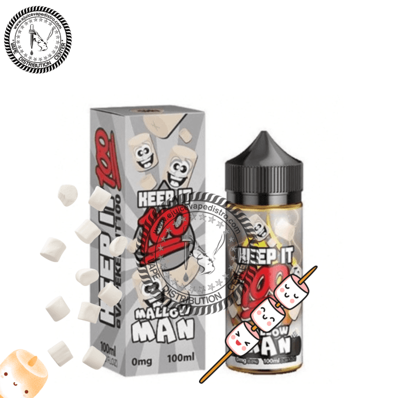 e juice vape distro mallow man by keep it 100 100ml liquid labs e liquid 39261801283832