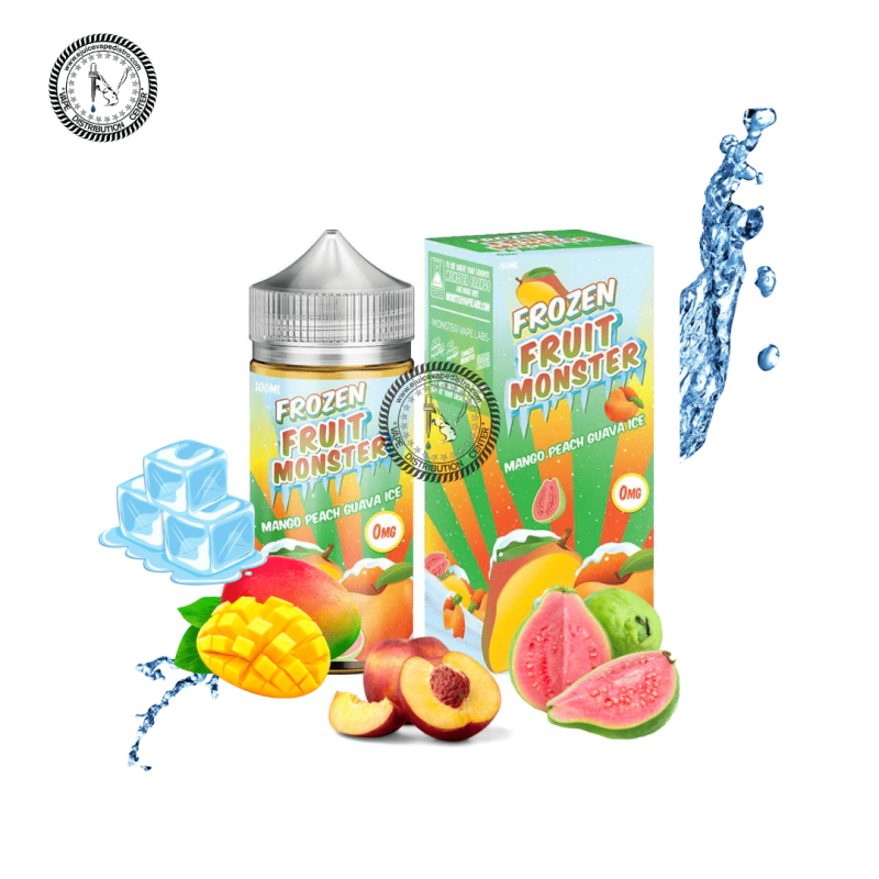 e juice vape distro mango peach guava ice by frozen fruit monster 100ml jam monster e liquid 39261052305656