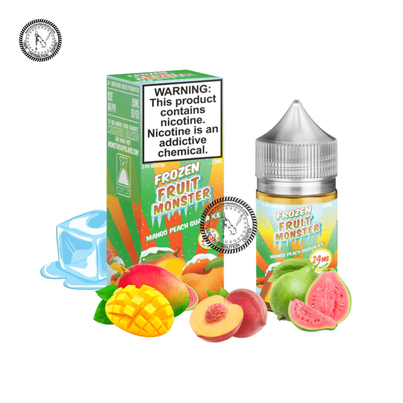 e juice vape distro mango peach guava ice salt by frozen fruit monster salt 30ml jam monster e liquid 39289184551160