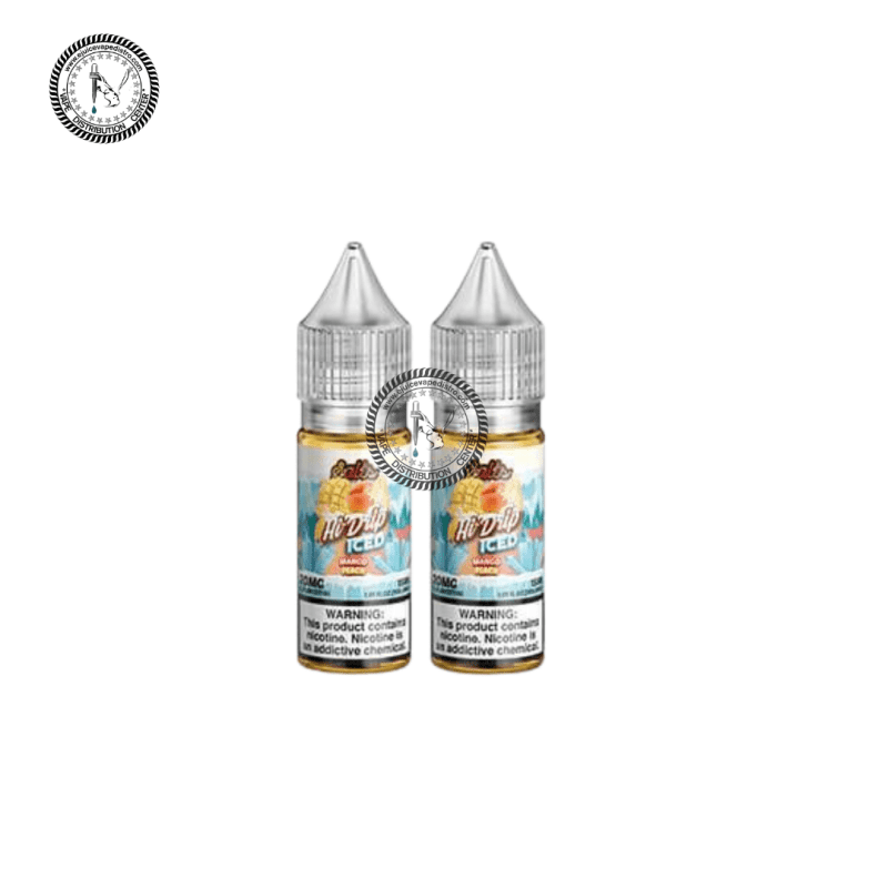 e juice vape distro mango peach iced salt by hi drip salts 2x15ml 30ml tear drip e liquid 39267702276344