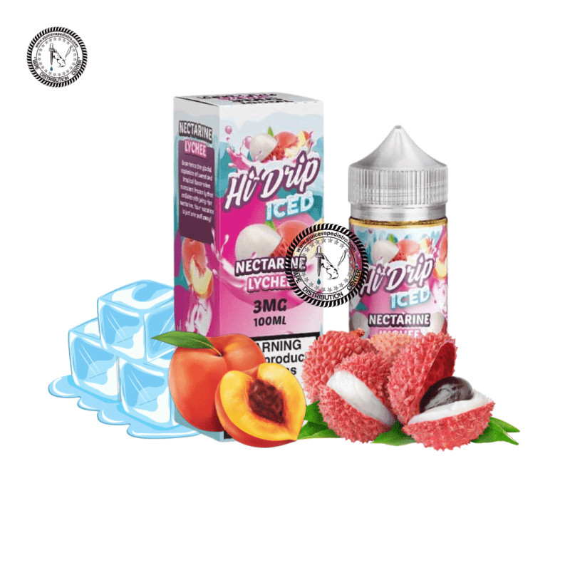 e juice vape distro nectarine lychee ice by hi drip 100ml tear drip e liquid 39290471645432