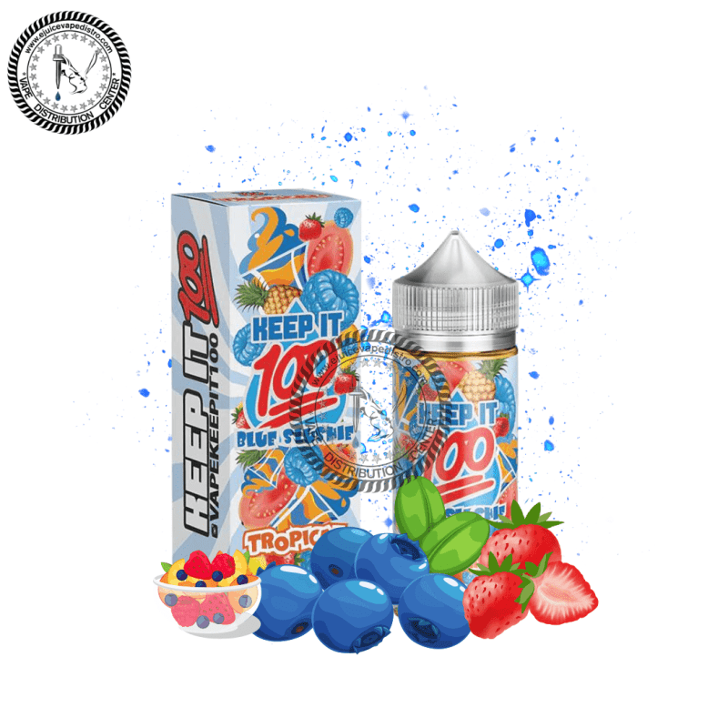 e juice vape distro og tropical blue by keep it 100 100ml liquid labs e liquid 39261550838008