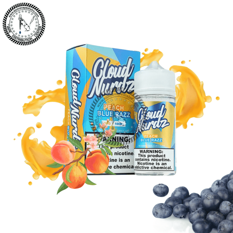 e juice vape distro peach blue razz by cloud nurdz 100ml cloud nurdz e liquid 39246279639288